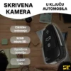 Mini špijunska kamera u obliku priveska za ključeve, diskretna i praktična za svakodnevno snimanje.