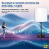 Prisluškivač u stonoj lampi L700, diskretan uređaj za praćenje zvuka integrisan u stonu lampu.