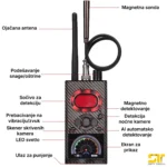 Detektor prisluškivača Counter X7