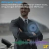 Prisluškivač i snimač razgovora u bedžu B30 u scenskoj postavci